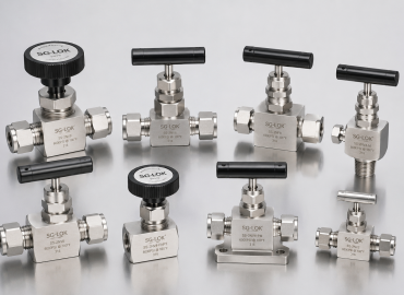 SG-LOK stainless steel needle valve